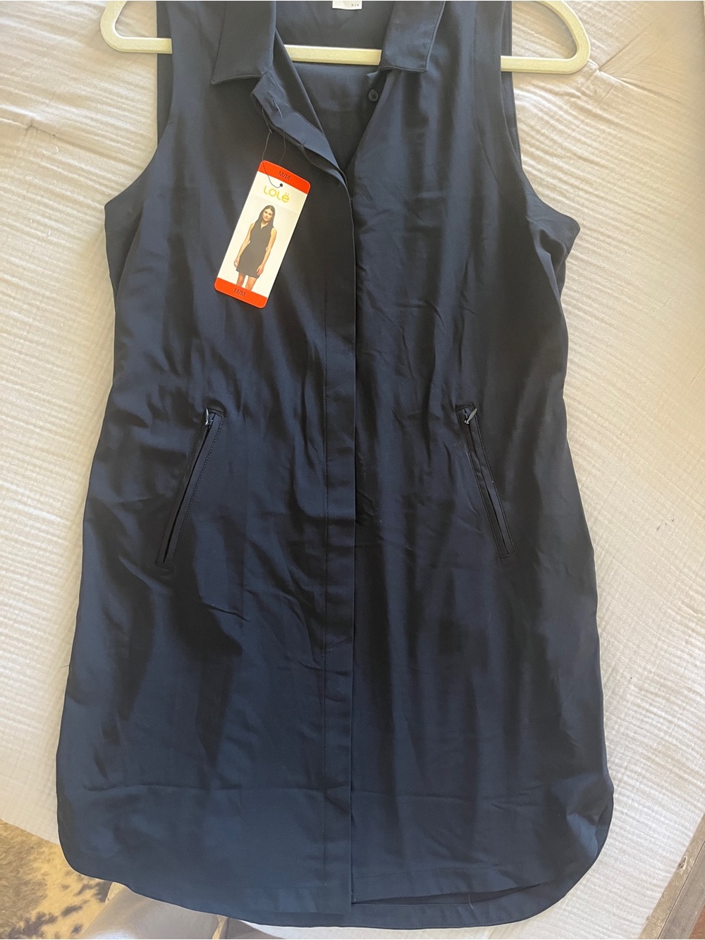 Lole Black Sleeveless Midi Dress